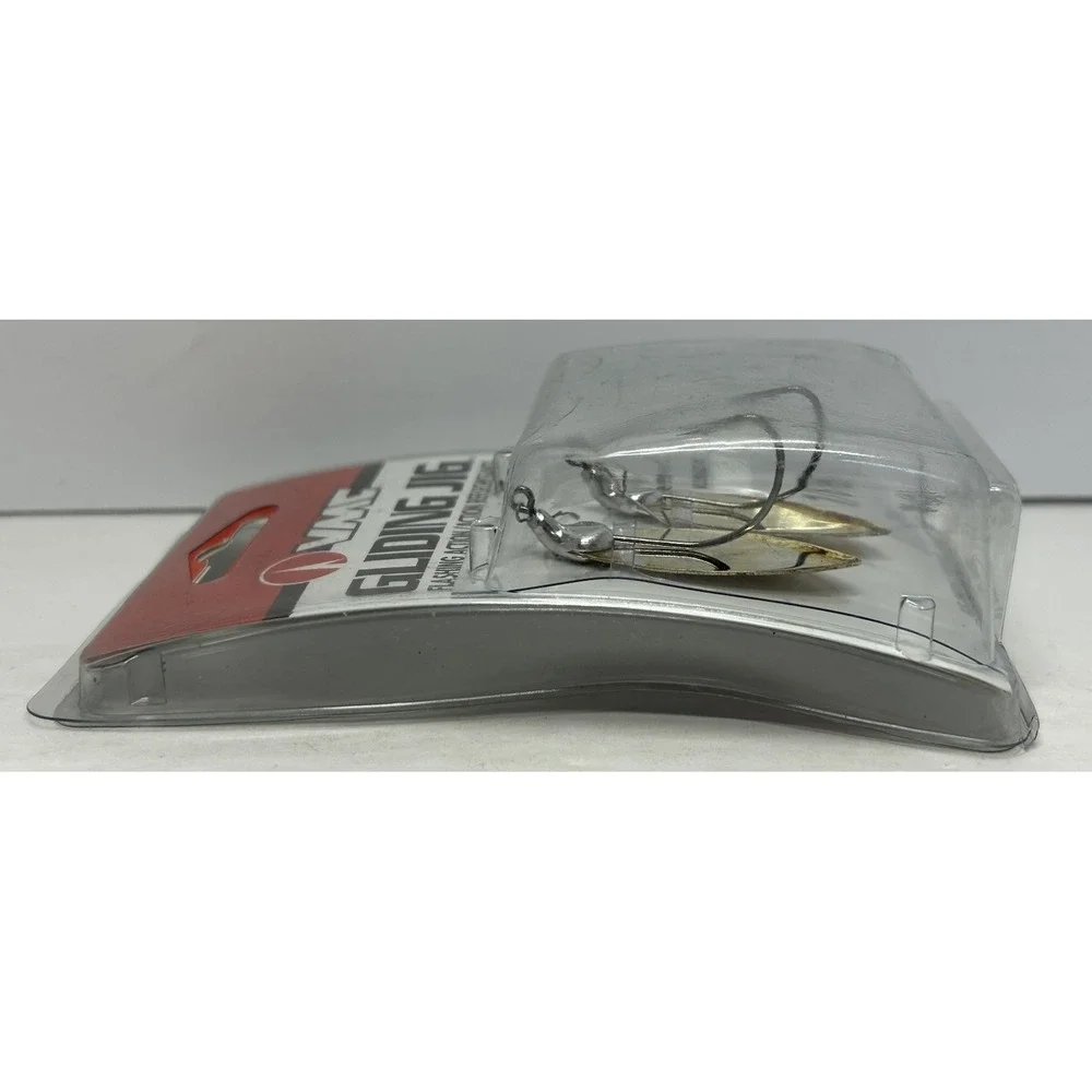 VMC Gliding Jig Willow 1/8‎ Antique Gold 2-Pack Flashing Action NOS